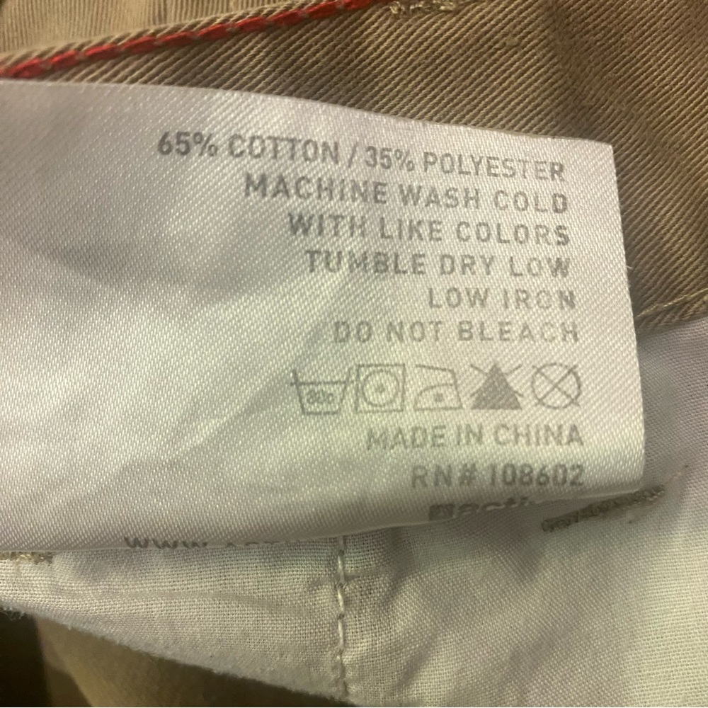 Active USA Men's Khaki Chinos GUC 34 - Picture 6 of 6